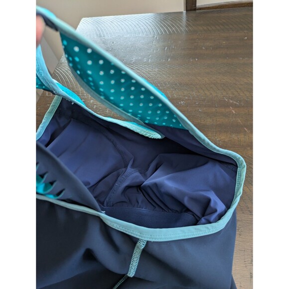 Title Nine Dress Twisted Sister Racerback Blue Pocket Outdoor Active Stretch M - Picture 8 of 14